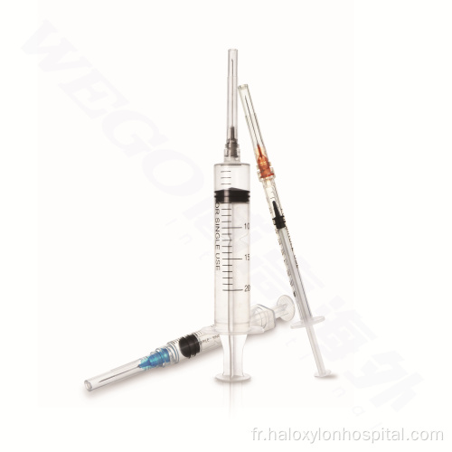 Slip de Luer Slip / Luer Syringe 5 ml avec aiguille Luer Slip / Luer